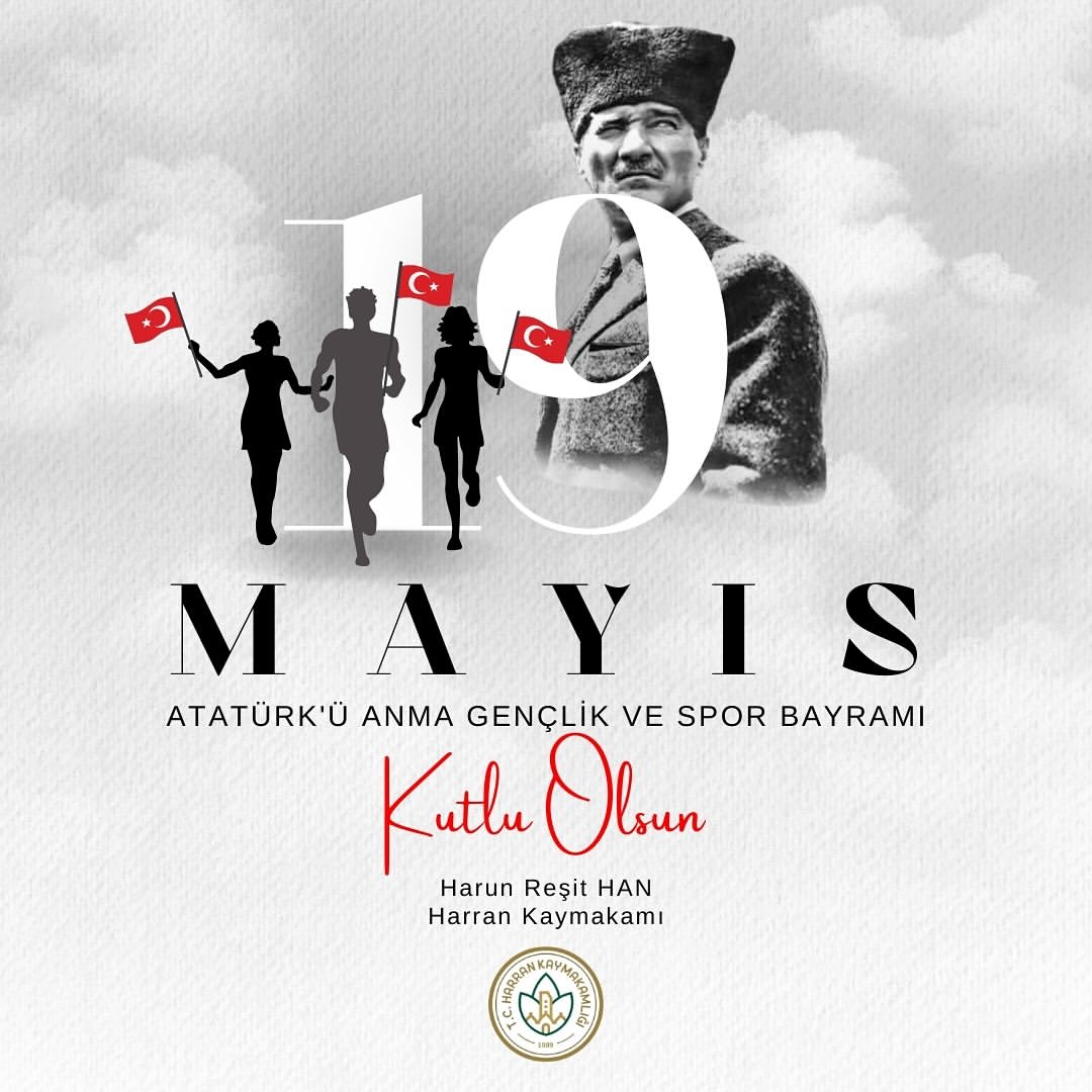 19 Mayıs Atatürk’ü Anma Gençlik ve Spor Bayramımız kutlu olsun.
